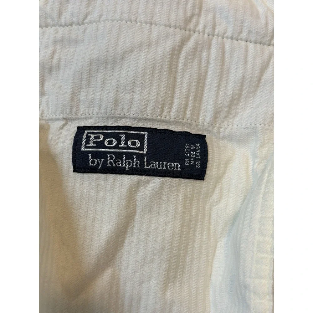 Polo Ralph Lauren Light Blue Cotton Chino Shorts Dog Embroidery Men's 36 Preppy